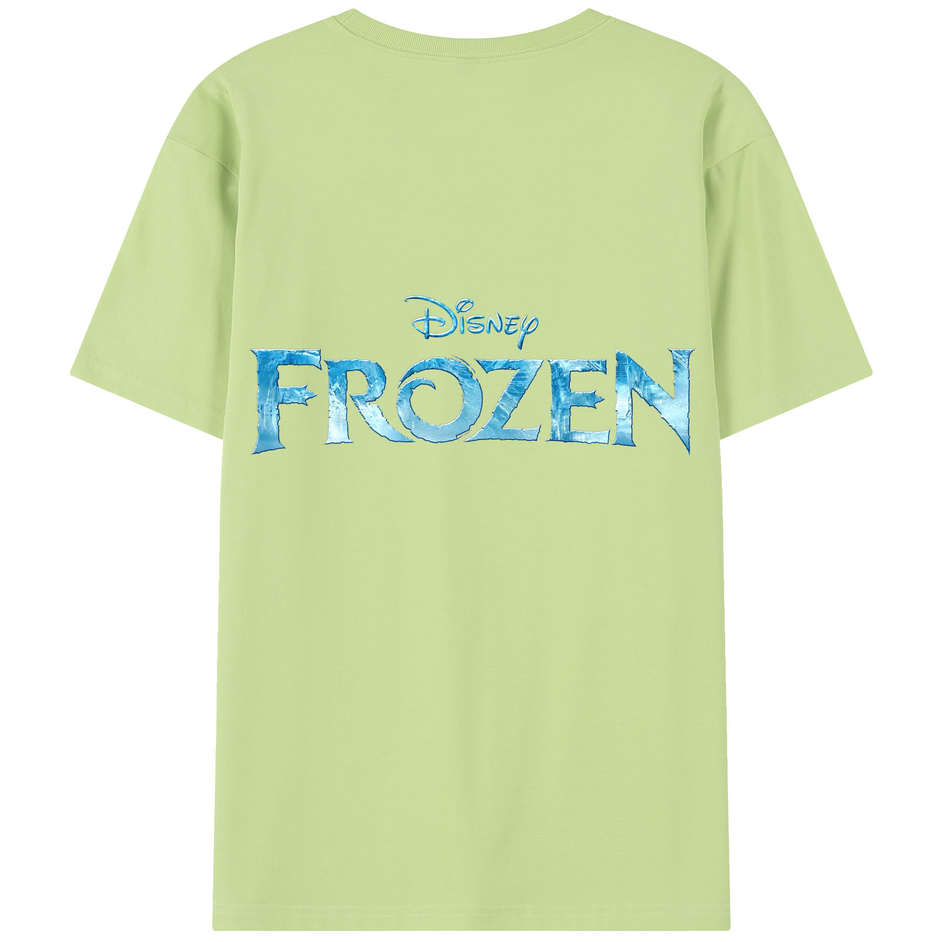 （画像用） アナと雪の女王 アンナ エルサ Frozen Anna Elsa 綿100％半袖Tシャツ（背面プリント）